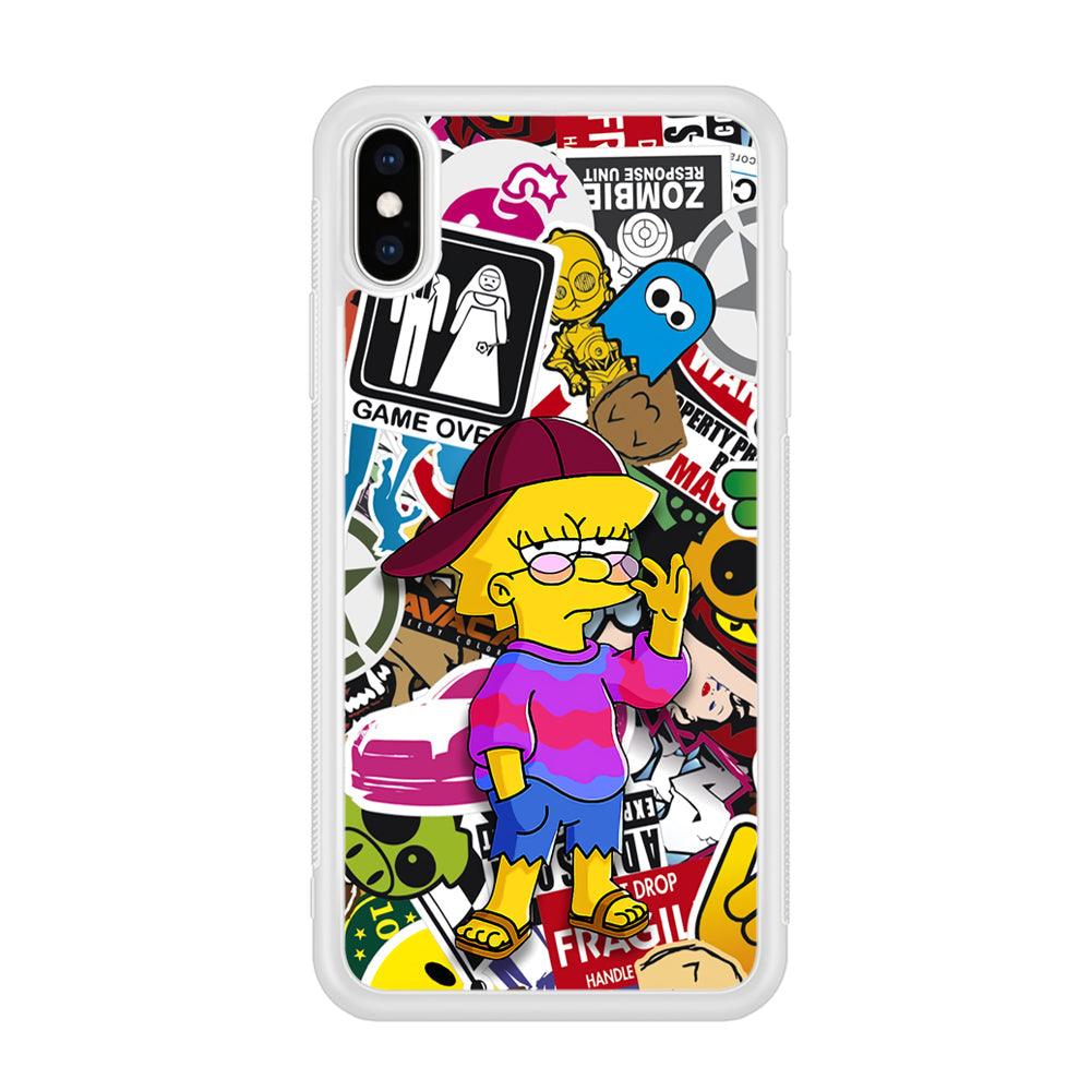 Lisa Simpson Relax and Grown-Up iPhone X Case-Oxvistore