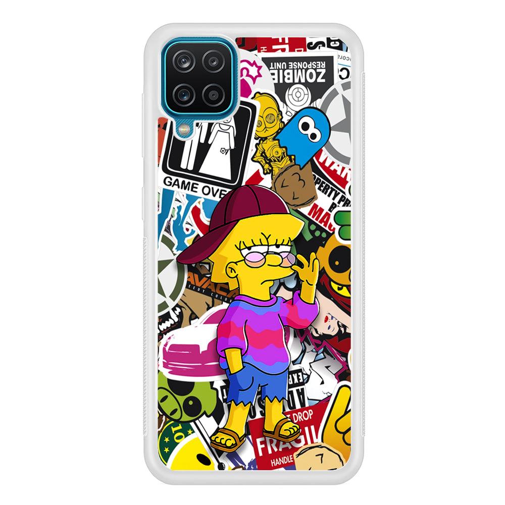 Lisa Simpson Relax and Grown-Up Samsung Galaxy A12 Case-Oxvistore