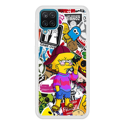 Lisa Simpson Relax and Grown-Up Samsung Galaxy A12 Case-Oxvistore