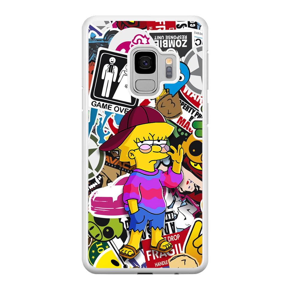 Lisa Simpson Relax and Grown-Up Samsung Galaxy S9 Case-Oxvistore