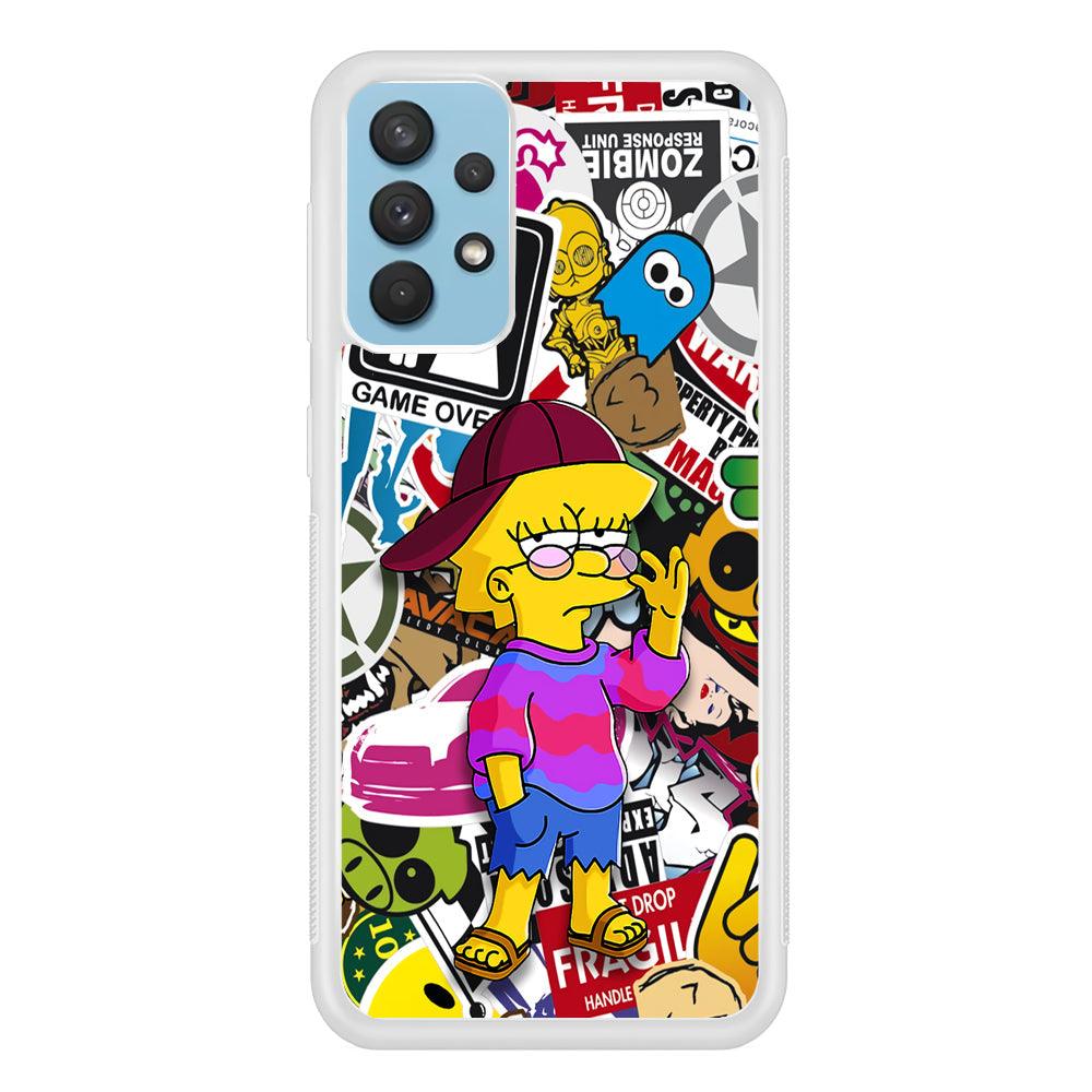 Lisa Simpson Relax and Grown-Up Samsung Galaxy A32 Case-Oxvistore