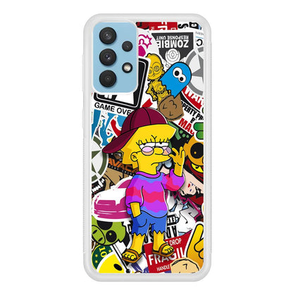 Lisa Simpson Relax and Grown-Up Samsung Galaxy A32 Case-Oxvistore