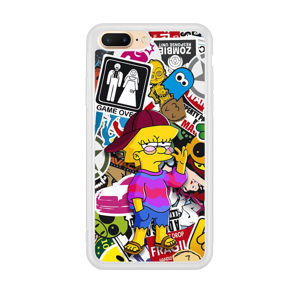 Lisa Simpson Relax and Grown-Up iPhone 8 Plus Case-Oxvistore