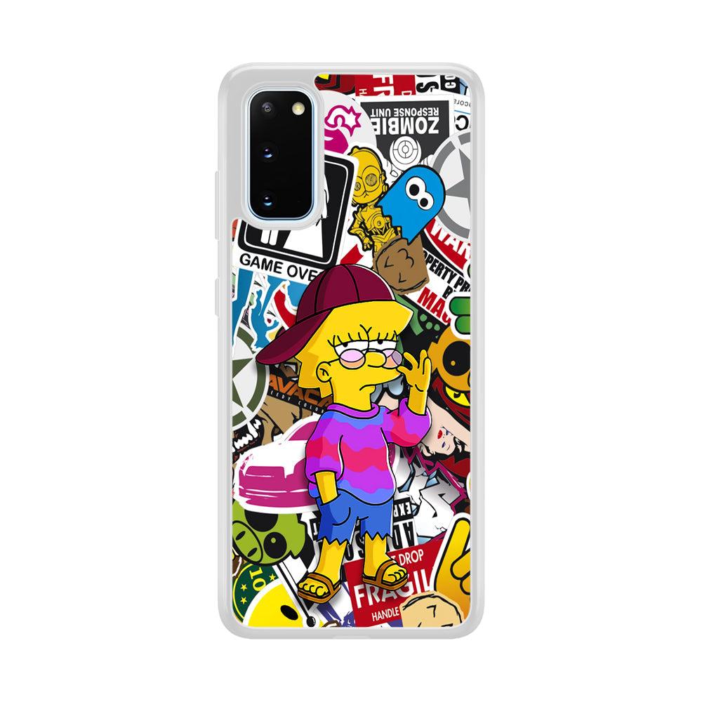 Lisa Simpson Relax and Grown-Up Samsung Galaxy S20 Case-Oxvistore