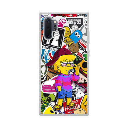 Lisa Simpson Relax and Grown-Up Samsung Galaxy Note 10 Plus Case-Oxvistore