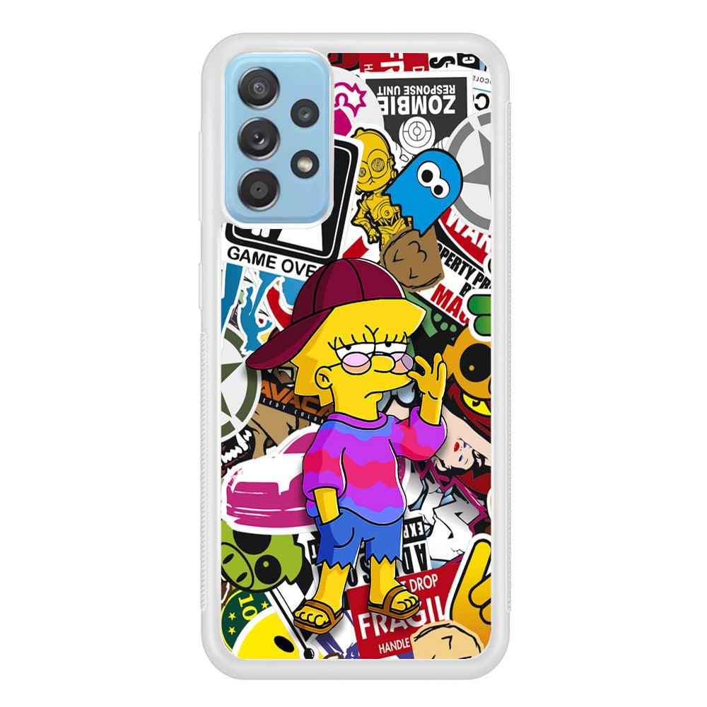 Lisa Simpson Relax and Grown-Up Samsung Galaxy A72 Case-Oxvistore