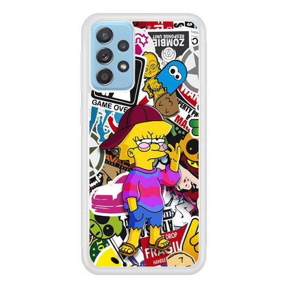 Lisa Simpson Relax and Grown-Up Samsung Galaxy A72 Case-Oxvistore