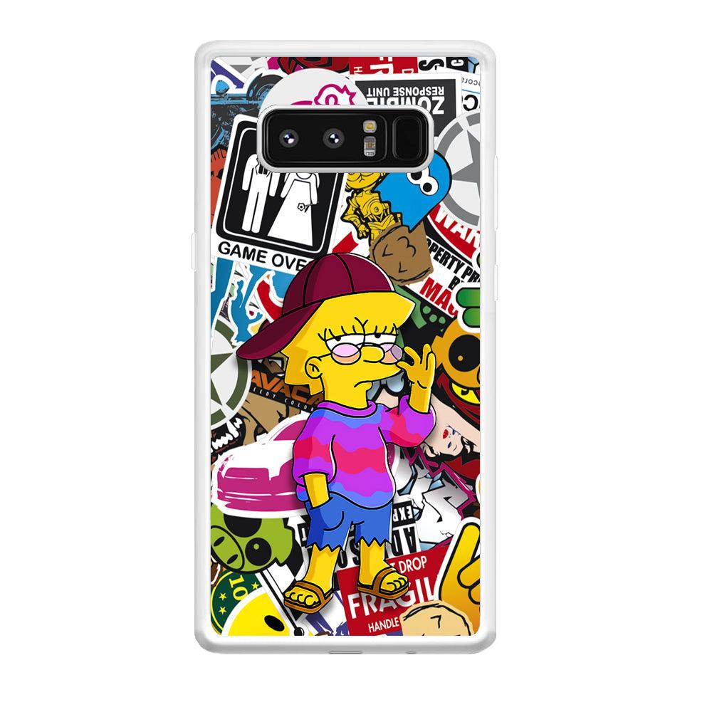 Lisa Simpson Relax and Grown-Up Samsung Galaxy Note 8 Case-Oxvistore