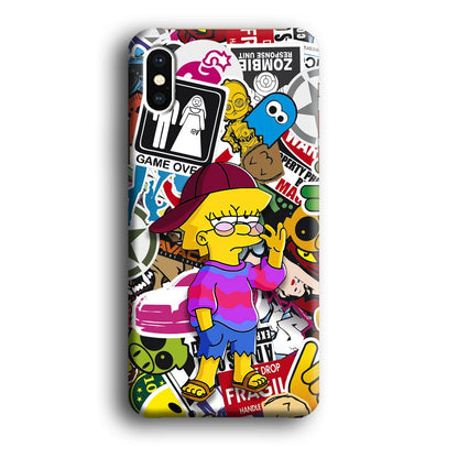 Lisa Simpson Relax and Grown-Up iPhone X Case-Oxvistore