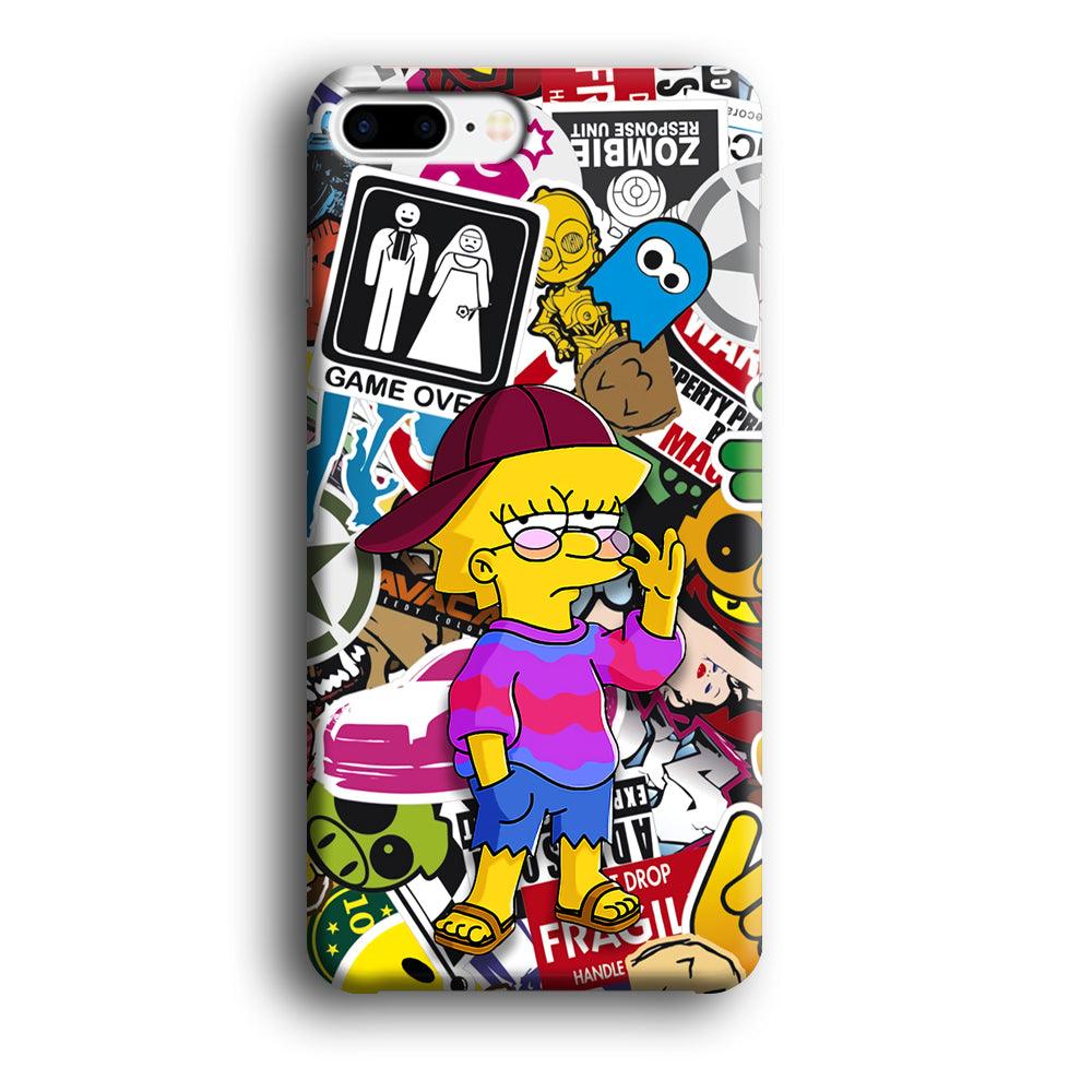 Lisa Simpson Relax and Grown-Up iPhone 8 Plus Case-Oxvistore