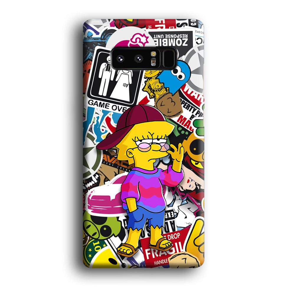 Lisa Simpson Relax and Grown-Up Samsung Galaxy Note 8 Case-Oxvistore