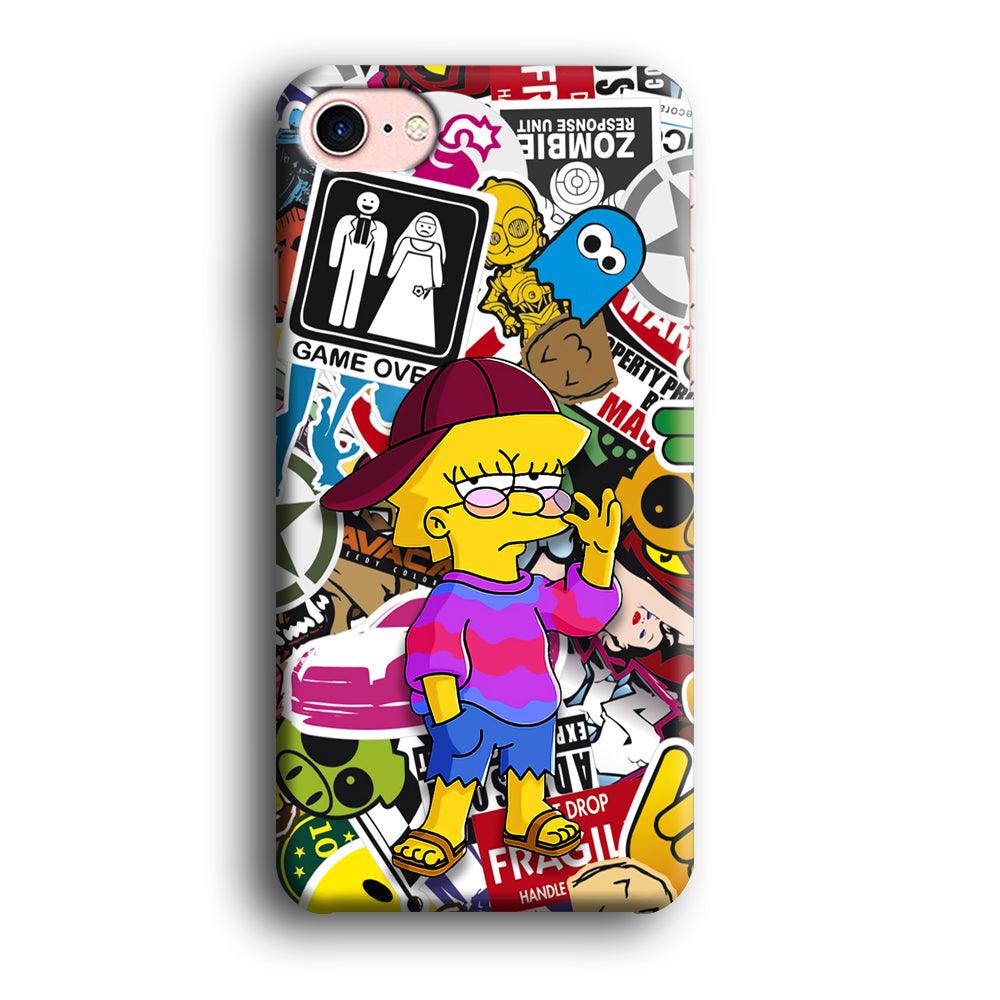 Lisa Simpson Relax and Grown-Up iPhone 8 Case-Oxvistore