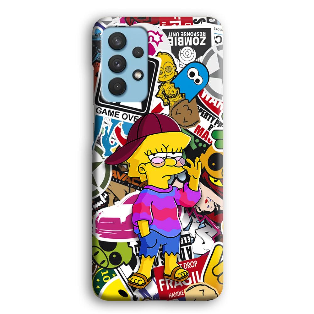 Lisa Simpson Relax and Grown-Up Samsung Galaxy A32 Case-Oxvistore