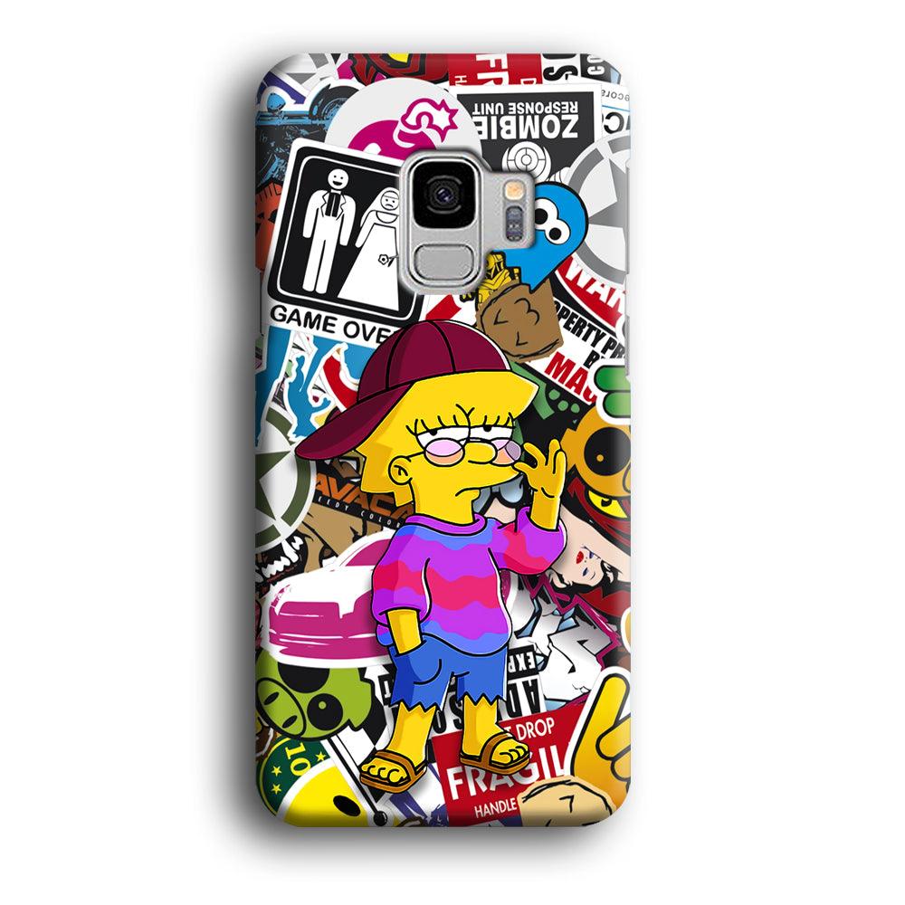 Lisa Simpson Relax and Grown-Up Samsung Galaxy S9 Case-Oxvistore