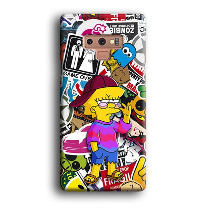 Lisa Simpson Relax and Grown-Up Samsung Galaxy Note 9 Case-Oxvistore