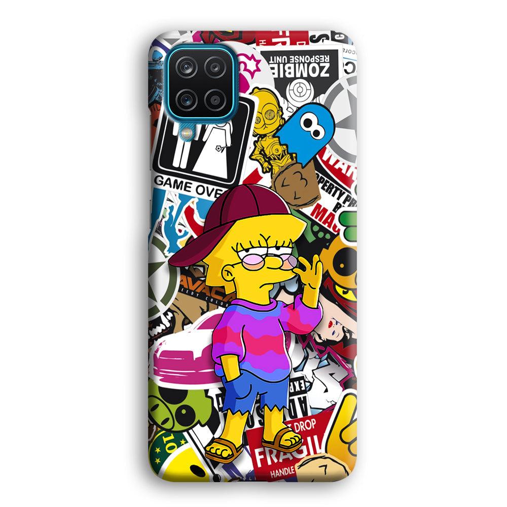 Lisa Simpson Relax and Grown-Up Samsung Galaxy A12 Case-Oxvistore