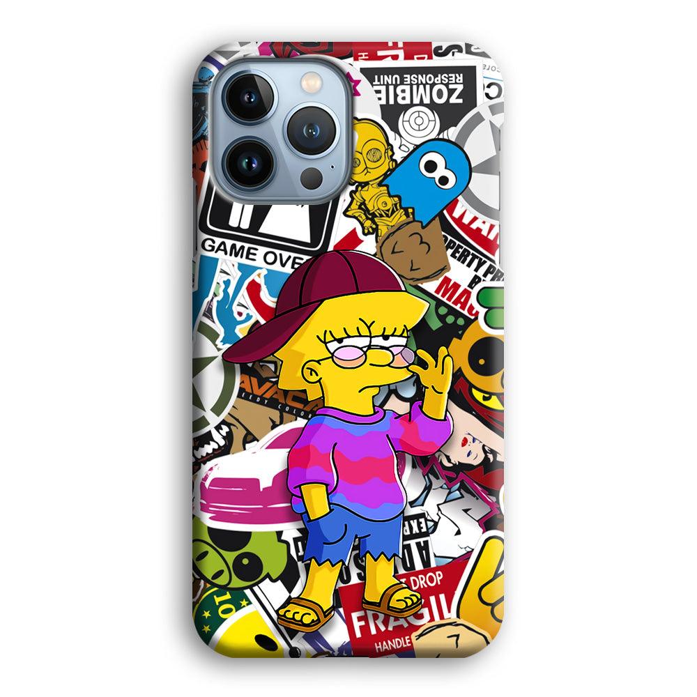 Lisa Simpson Relax and Grown-Up iPhone 15 Pro Case-Oxvistore