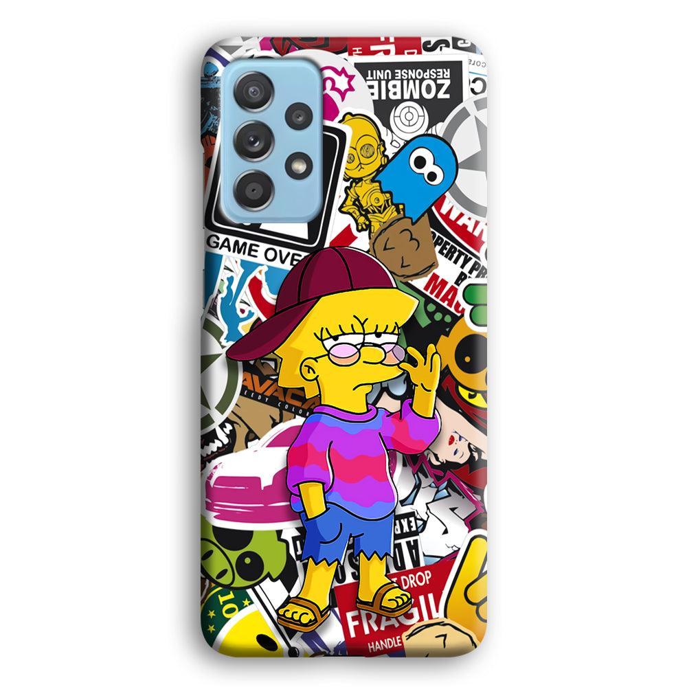 Lisa Simpson Relax and Grown-Up Samsung Galaxy A72 Case-Oxvistore