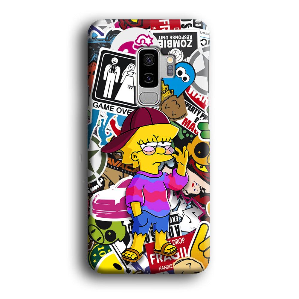 Lisa Simpson Relax and Grown-Up Samsung Galaxy S9 Plus Case-Oxvistore