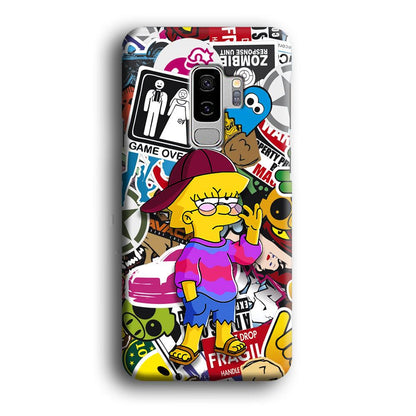 Lisa Simpson Relax and Grown-Up Samsung Galaxy S9 Plus Case-Oxvistore