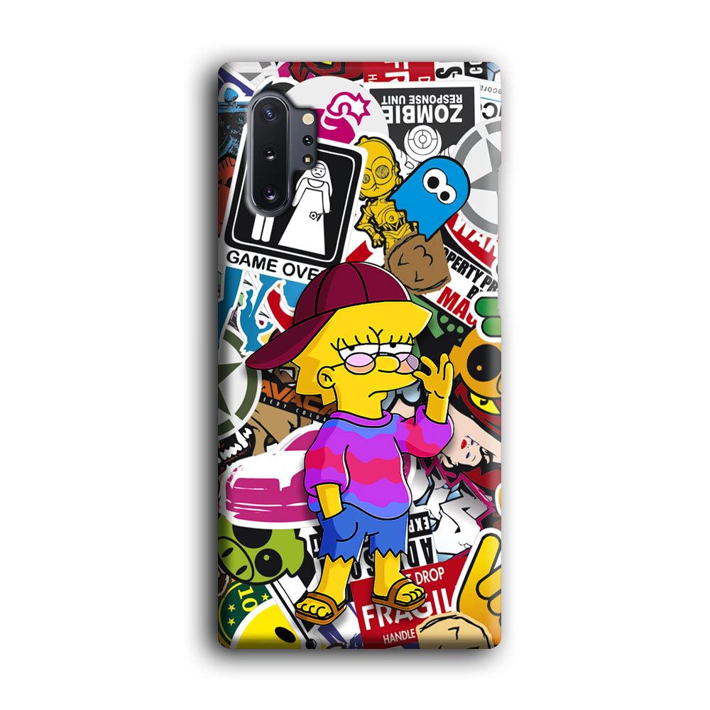 Lisa Simpson Relax and Grown-Up Samsung Galaxy Note 10 Plus Case-Oxvistore