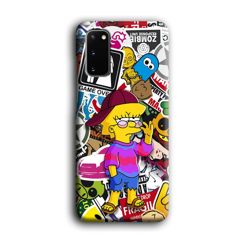 Lisa Simpson Relax and Grown-Up Samsung Galaxy S20 Case-Oxvistore