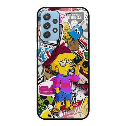 Lisa Simpson Relax and Grown-Up Samsung Galaxy A72 Case-Oxvistore