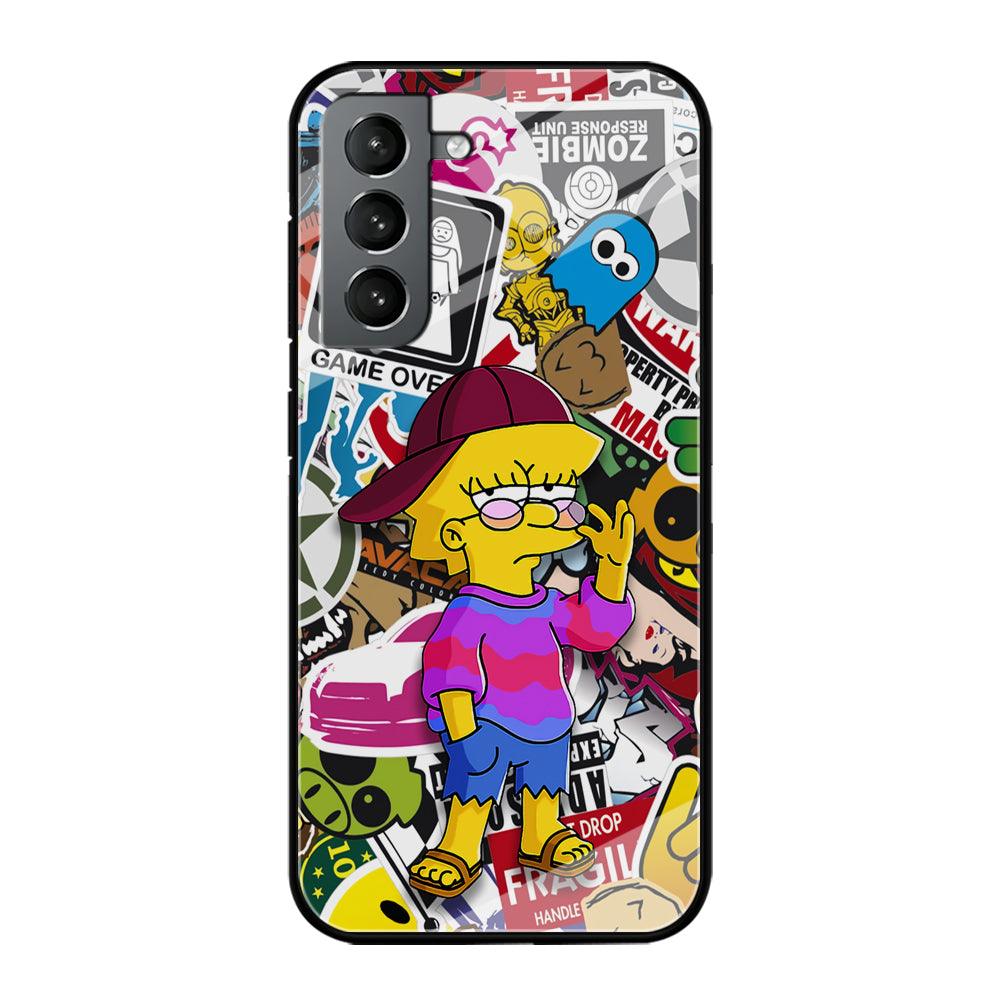 Lisa Simpson Relax and Grown-Up Samsung Galaxy S21 Plus Case-Oxvistore