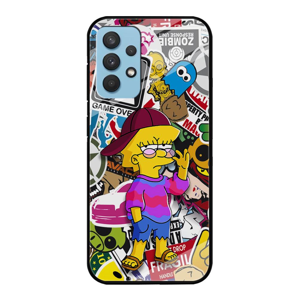 Lisa Simpson Relax and Grown-Up Samsung Galaxy A32 Case-Oxvistore