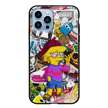 Lisa Simpson Relax and Grown-Up iPhone 15 Pro Max Case-Oxvistore