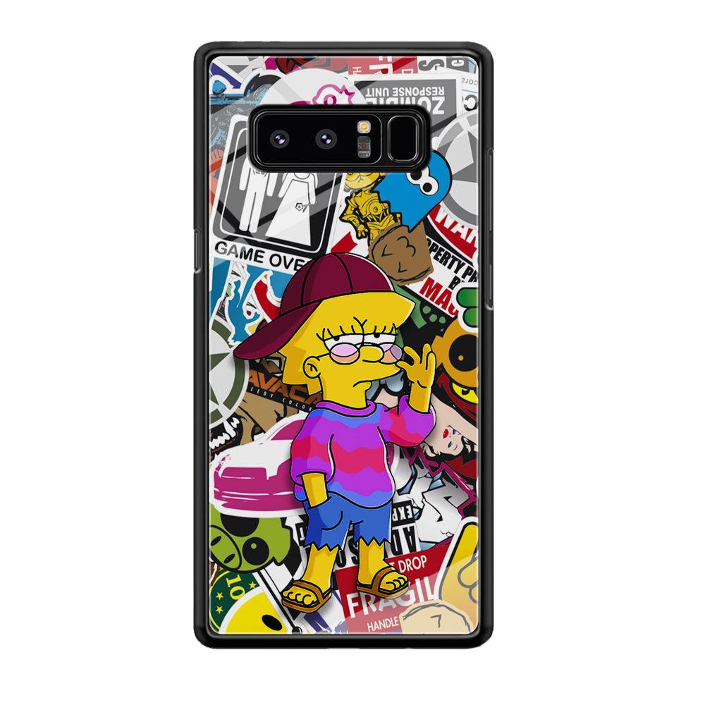 Lisa Simpson Relax and Grown-Up Samsung Galaxy Note 8 Case-Oxvistore