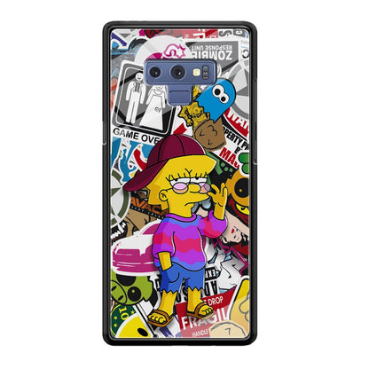 Lisa Simpson Relax and Grown-Up Samsung Galaxy Note 9 Case-Oxvistore