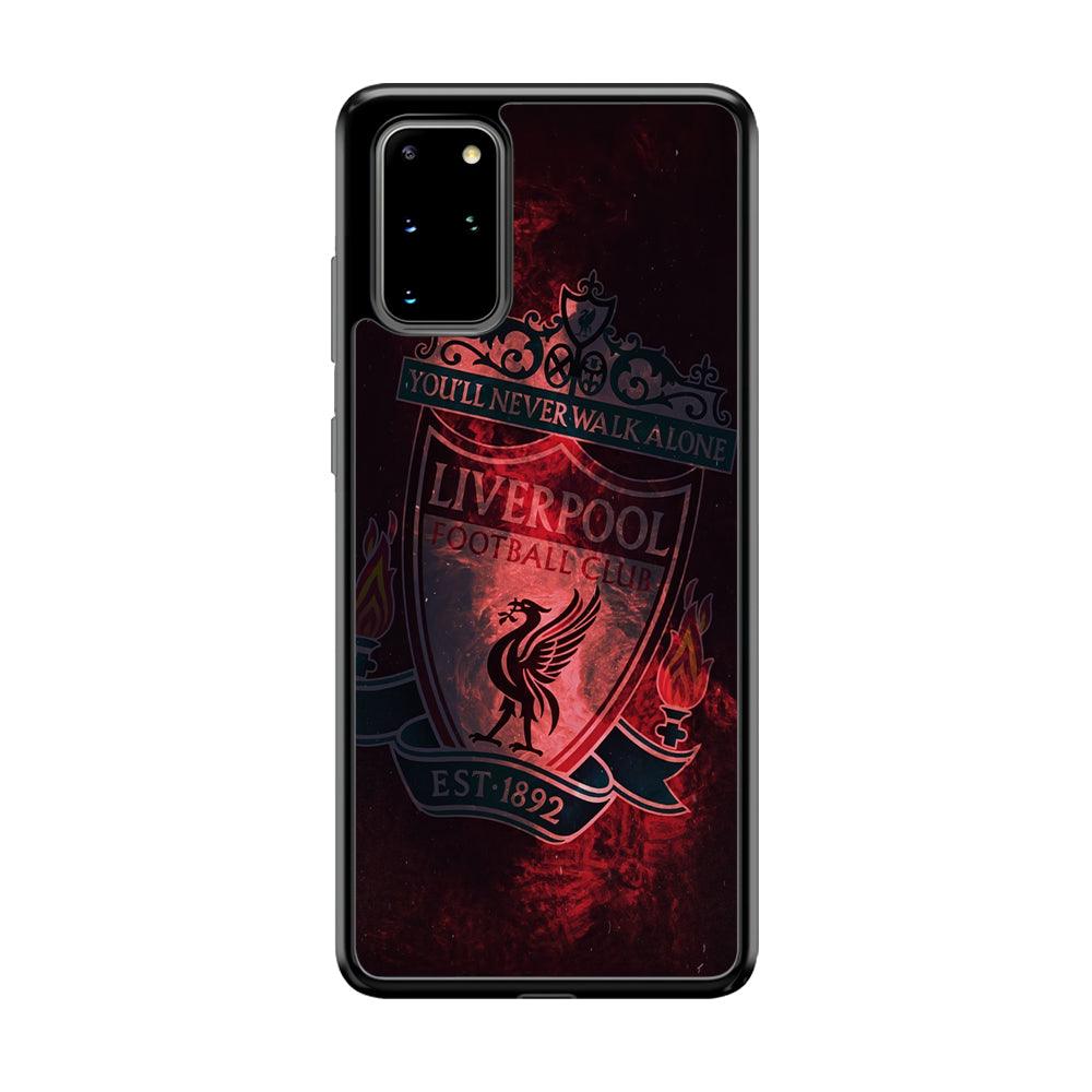 Liverpool Red Moon Illumination Samsung Galaxy S20 Plus Case-Rubber Black (2D Case)-Oxvistore