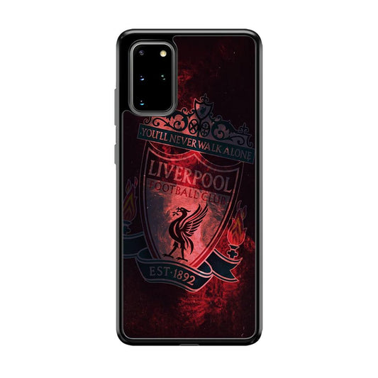 Liverpool Red Moon Illumination Samsung Galaxy S20 Plus Case-Rubber Black (2D Case)-Oxvistore