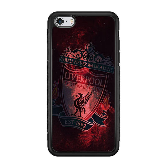 Liverpool Red Moon Illumination iPhone 6 Plus | 6s Plus Case-Rubber Black (2D Case)-Oxvistore