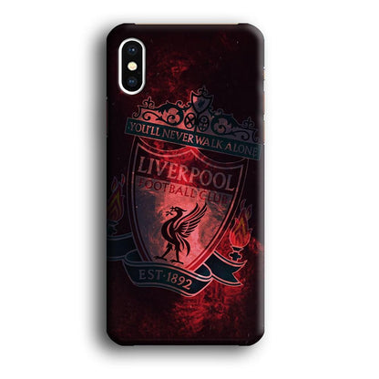 Liverpool Red Moon Illumination iPhone X Case-Oxvistore