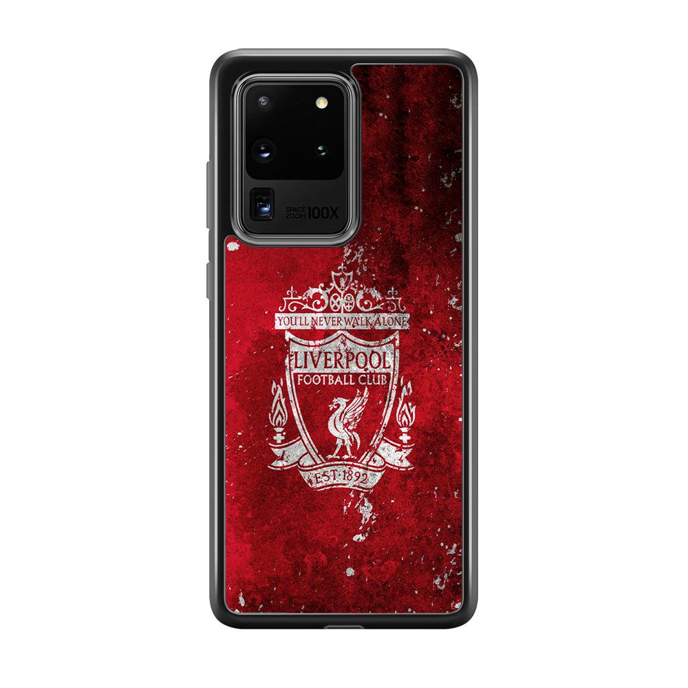Liverpool Signature on The Wall Samsung Galaxy S20 Ultra Case-Rubber Black (2D Case)-Oxvistore