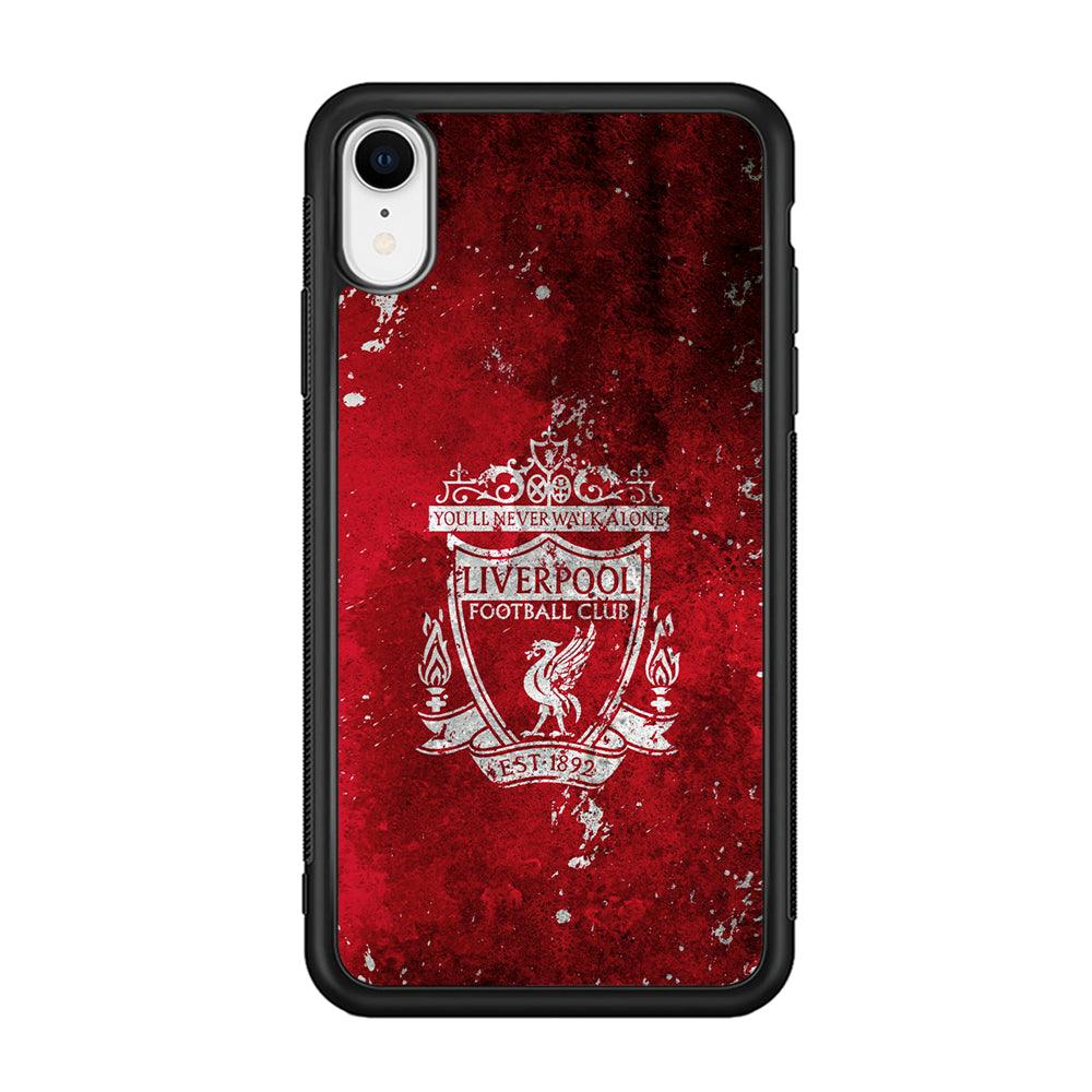 Liverpool Signature on The Wall iPhone XR Case-Rubber Black (2D Case)-Oxvistore