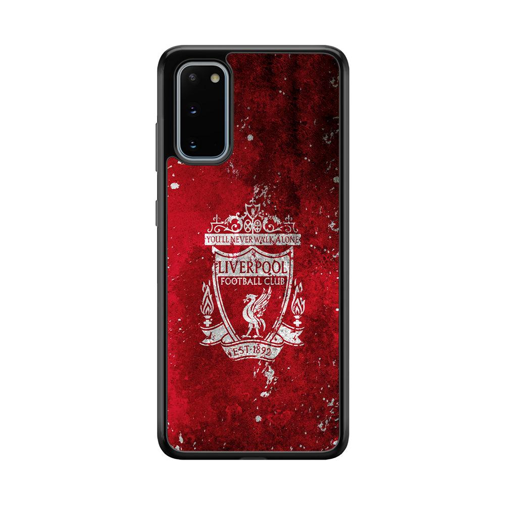 Liverpool Signature on The Wall Samsung Galaxy S20 Case-Rubber Black (2D Case)-Oxvistore