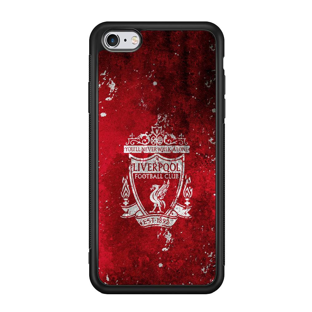 Liverpool Signature on The Wall iPhone 6 | 6s Case-Rubber Black (2D Case)-Oxvistore