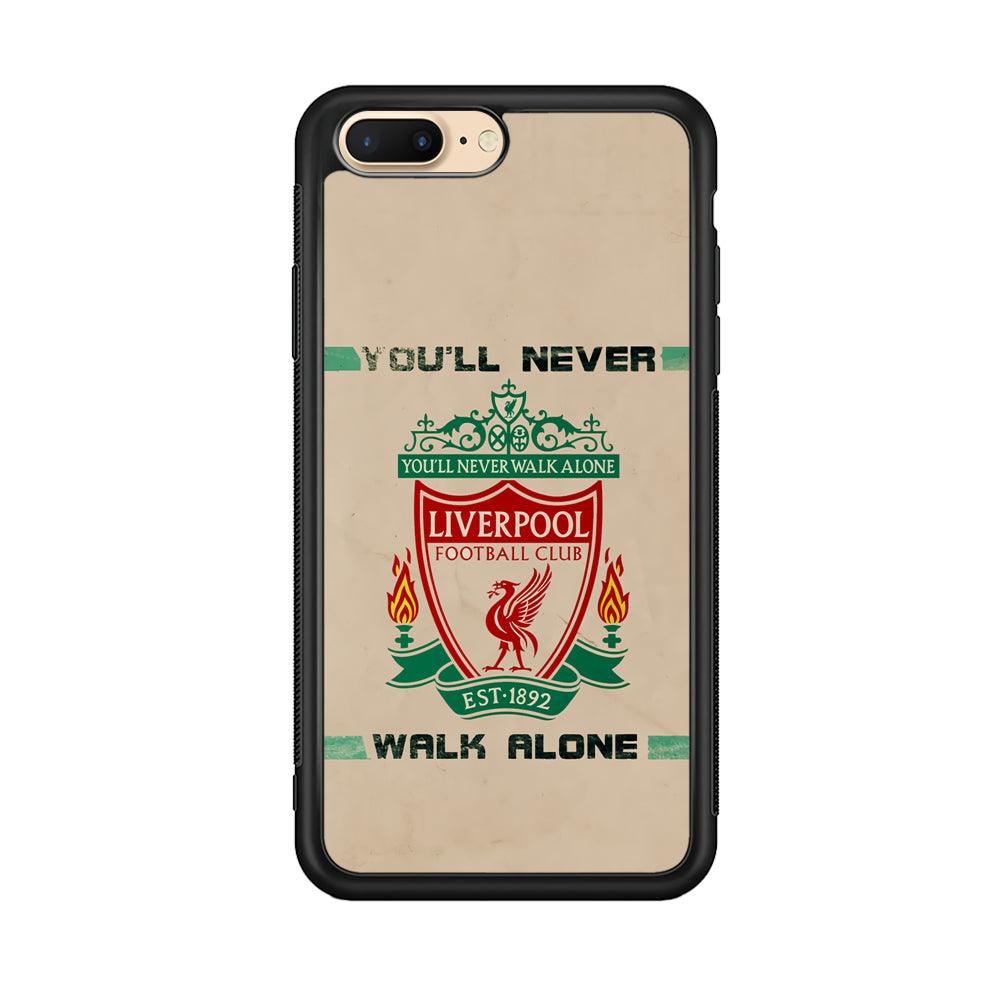 Liverpool Vintage Paper Poster iPhone 8 Plus Case-Rubber Black (2D Case)-Oxvistore