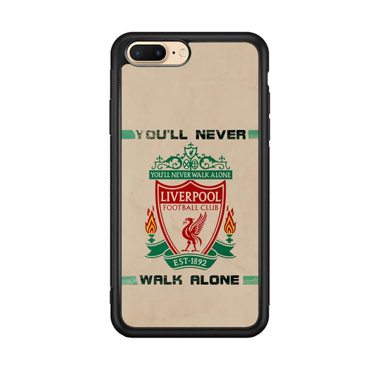Liverpool Vintage Paper Poster iPhone 8 Plus Case-Rubber Black (2D Case)-Oxvistore