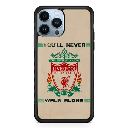 Liverpool Vintage Paper Poster iPhone 14 Pro Case-Rubber Black (2D Case)-Oxvistore