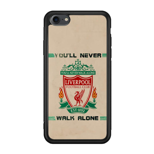 Liverpool Vintage Paper Poster iPhone 7 Case-Rubber Black (2D Case)-Oxvistore