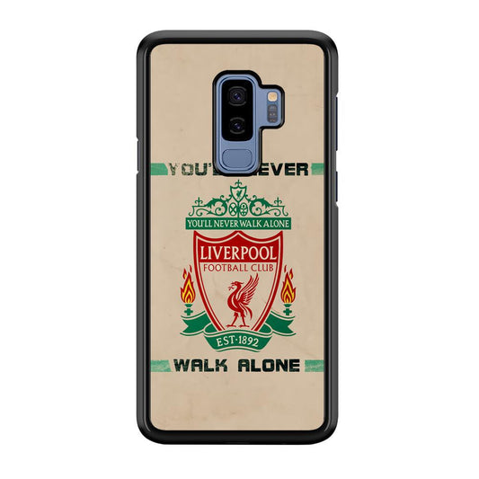 Liverpool Vintage Paper Poster Samsung Galaxy S9 Plus Case-Rubber Black (2D Case)-Oxvistore