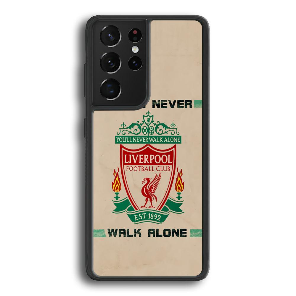 Liverpool Vintage Paper Poster Samsung Galaxy S24 Ultra Case-Rubber Black (2D Case)-Oxvistore