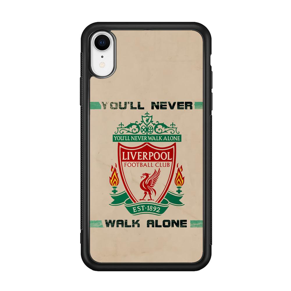Liverpool Vintage Paper Poster iPhone XR Case-Rubber Black (2D Case)-Oxvistore