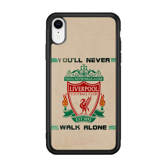 Liverpool Vintage Paper Poster iPhone XR Case-Rubber Black (2D Case)-Oxvistore