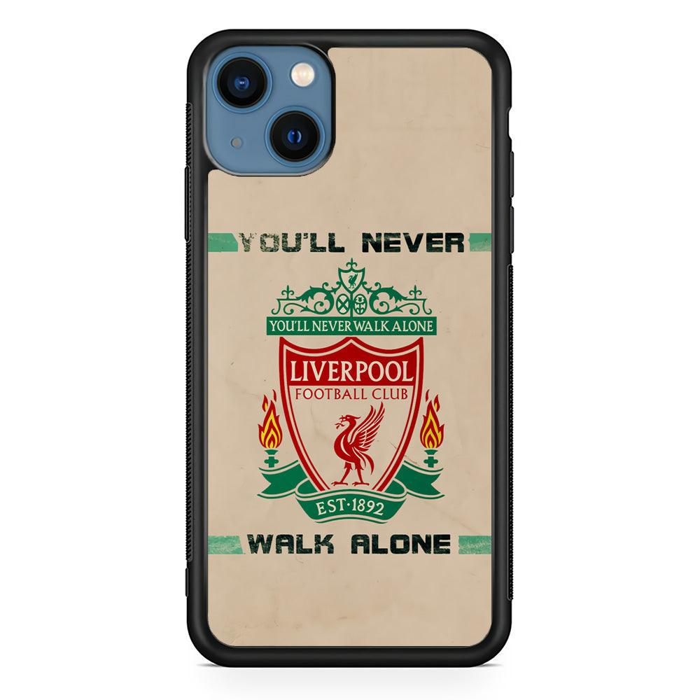 Liverpool Vintage Paper Poster iPhone 13 Case-Rubber Black (2D Case)-Oxvistore