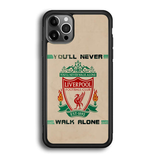 Liverpool Vintage Paper Poster iPhone 12 Pro Case-Rubber Black (2D Case)-Oxvistore